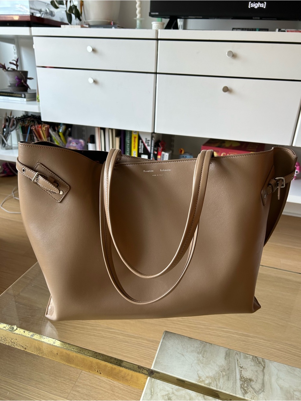 Proenza Schouler Days Leather Tote Tan